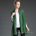 Frauen im Winter, um warme Plain Green Polyester Schal zu halten